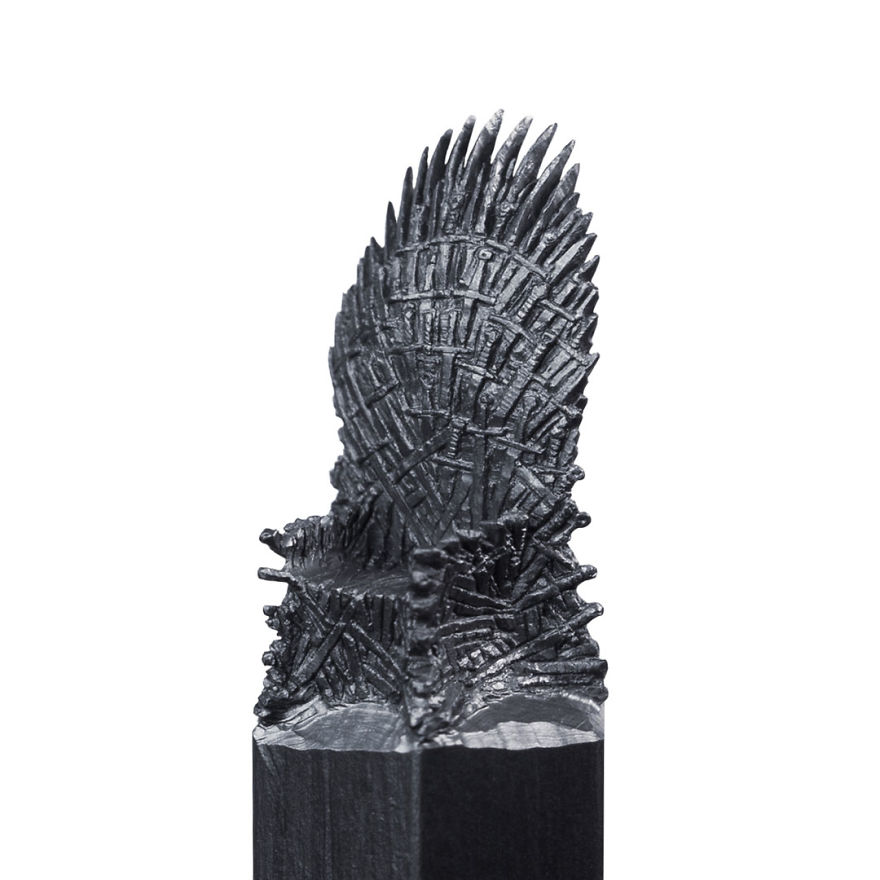 I Turn Pencil Lead Into Miniature Game of Thrones Sculptures I Turn Pencil Lead Into Miniature Game of Thrones Sculptures