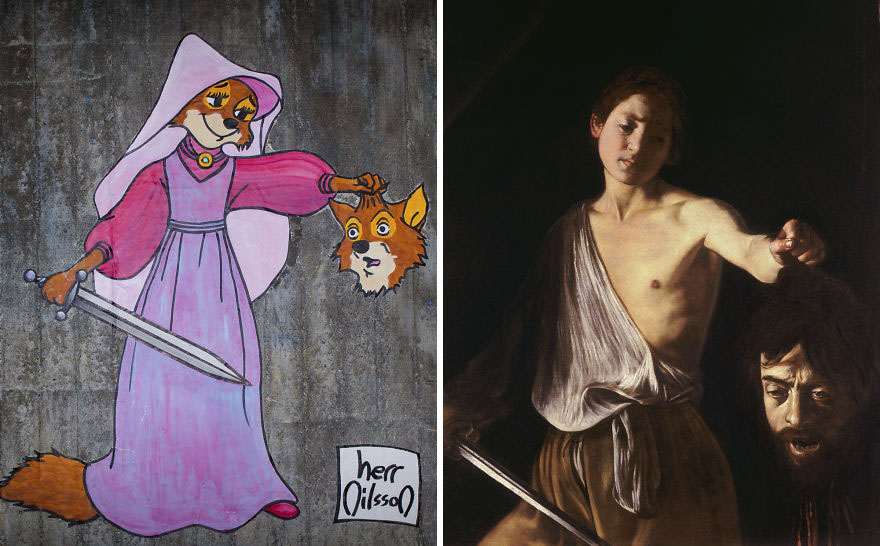 I Turn Caravaggio’s Masterpieces Into Graffiti I Turn Caravaggio’s Masterpieces Into Graffiti