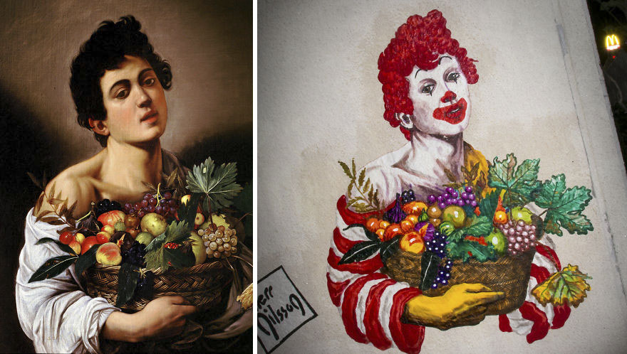 I Turn Caravaggio’s Masterpieces Into Graffiti I Turn Caravaggio’s Masterpieces Into Graffiti