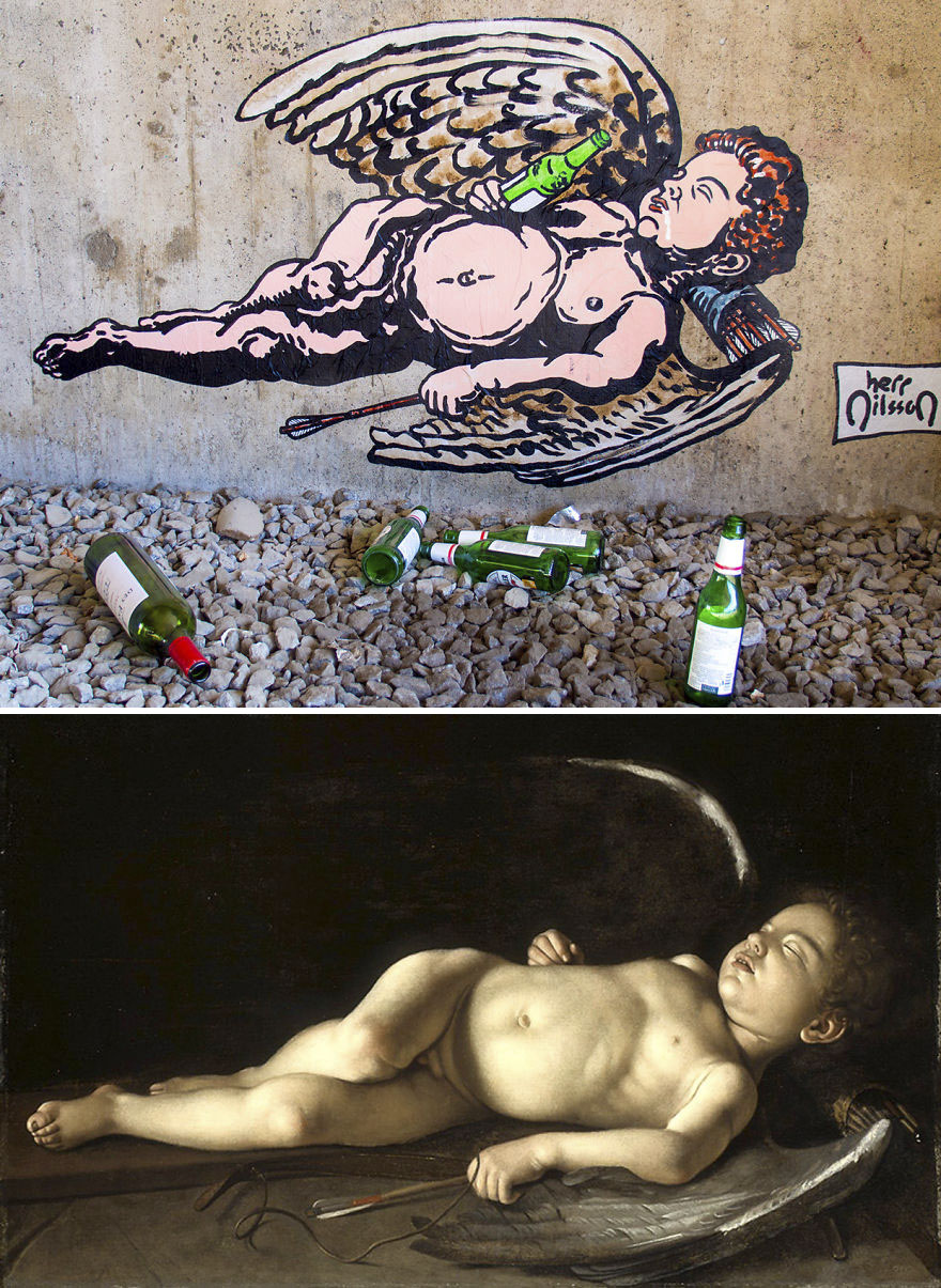 I Turn Caravaggio’s Masterpieces Into Graffiti I Turn Caravaggio’s Masterpieces Into Graffiti