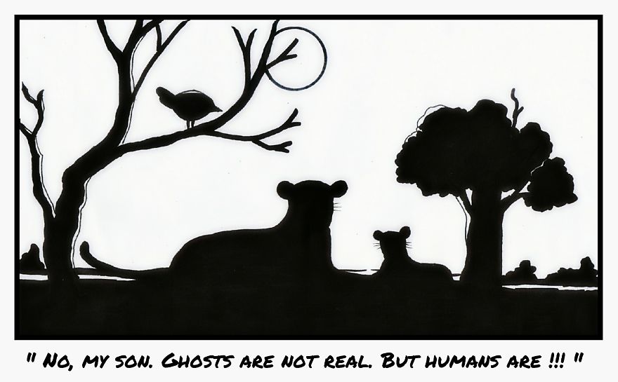 We Created A Comic Strip To Discuss Various Environmental And Social Problems From The Perspective Of Animals