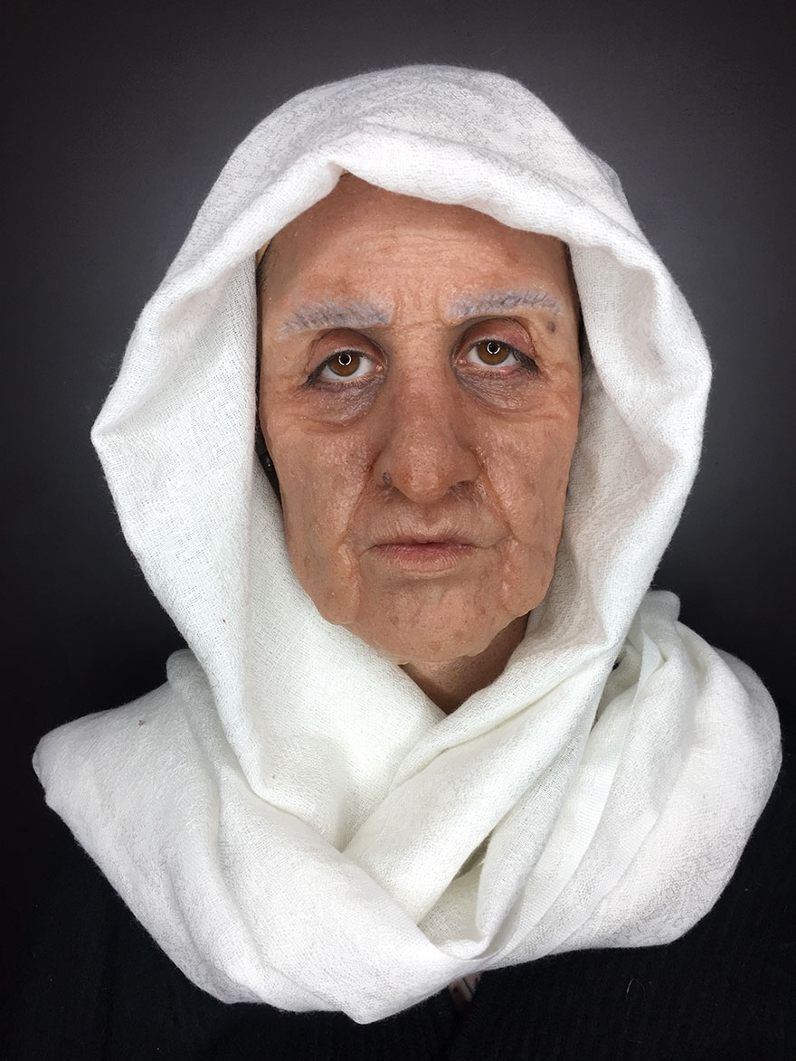 Makeup Student Creates Realistic Old Age Prosthetic Makeup Student Creates Realistic Old Age Prosthetic