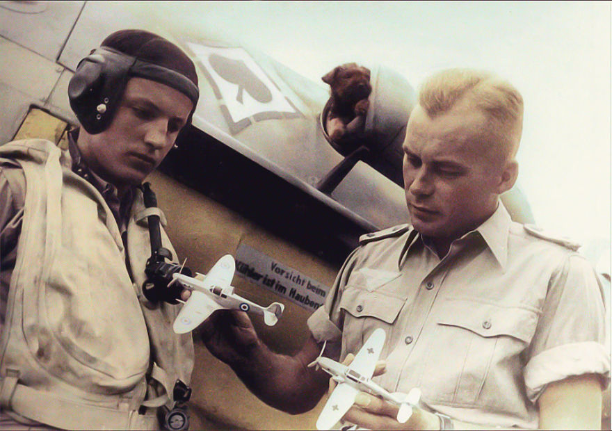 A Collection Of Colourised Images Of Messerschmitt Bf 109’s And Pilots A Collection Of Colourised Images Of Messerschmitt Bf 109’s And Pilots