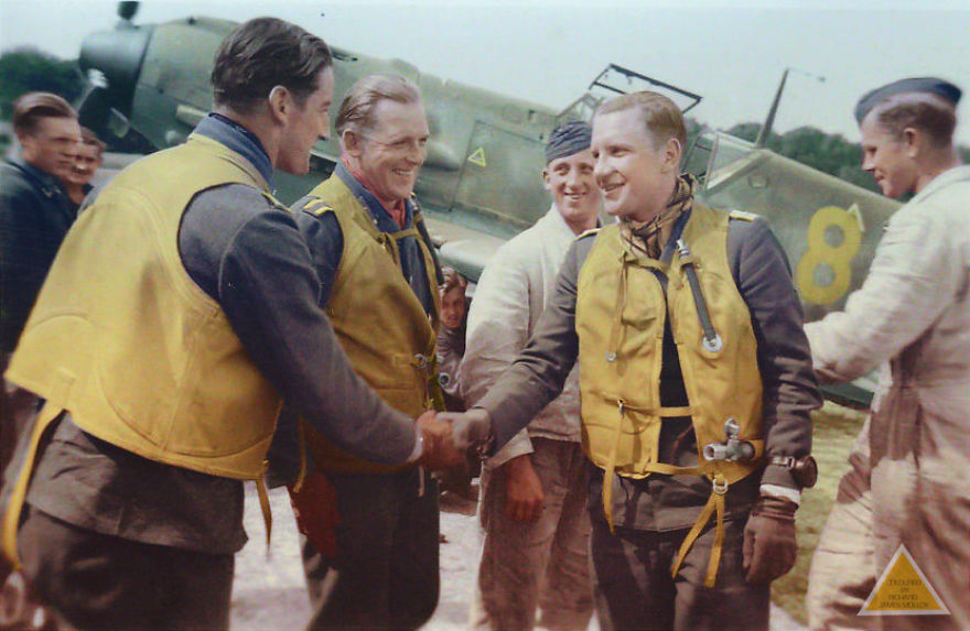 A Collection Of Colourised Images Of Messerschmitt Bf 109’s And Pilots A Collection Of Colourised Images Of Messerschmitt Bf 109’s And Pilots