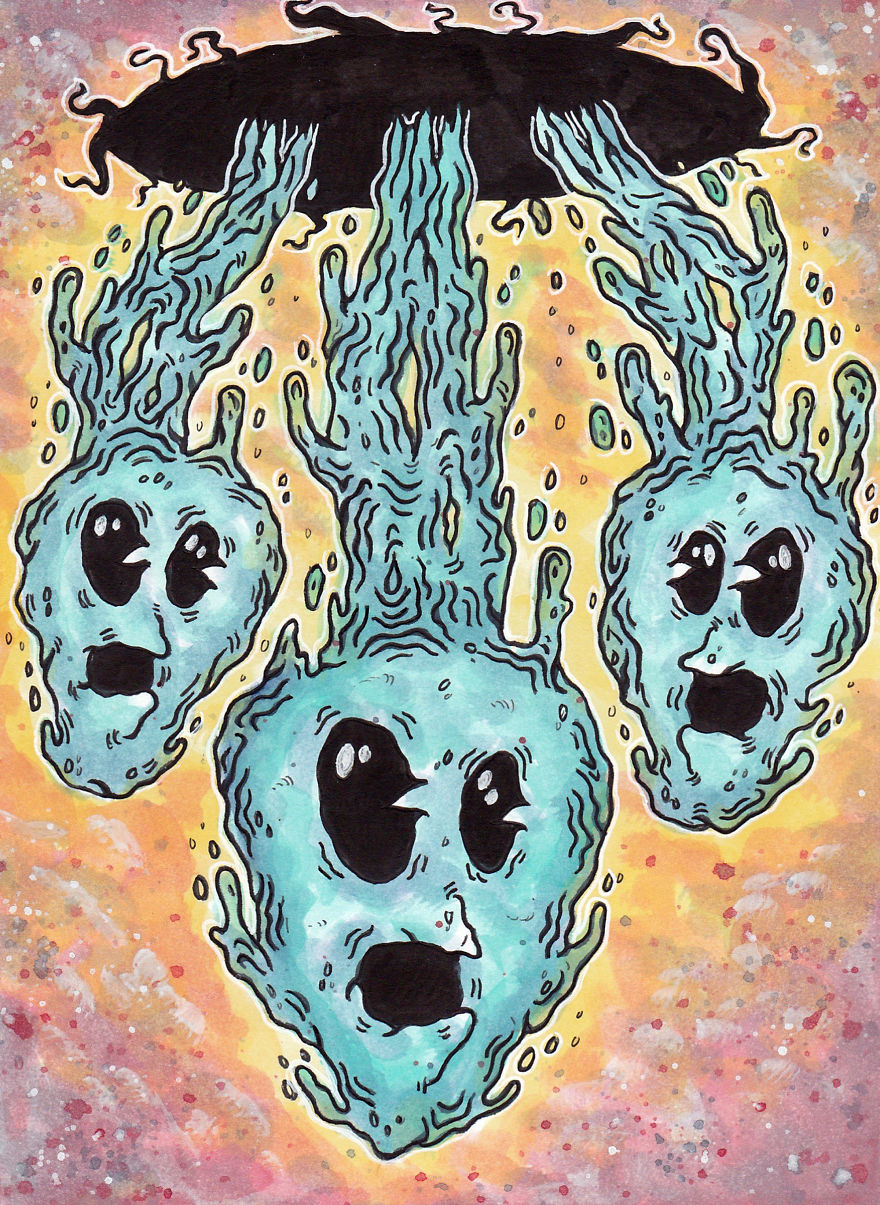 My Artwork Of Strange Creatures In A Parallel Dimension My Artwork Of Strange Creatures In A Parallel Dimension