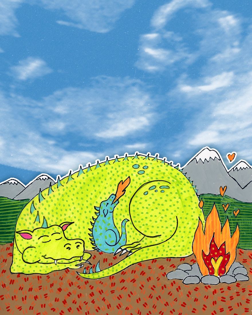 Artist Adds Ultrasounds And Sonograms To The Skies Of Whimsical Drawings Artist Adds Ultrasounds And Sonograms To The Skies Of Whimsical Drawings