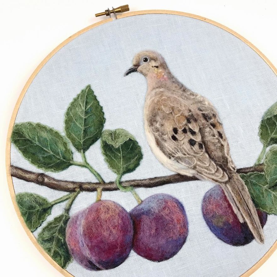 Artist Uses Needle And Wool To “Paint” Realistic Portraits Of Animals Artist Uses Needle And Wool To “Paint” Realistic Portraits Of Animals