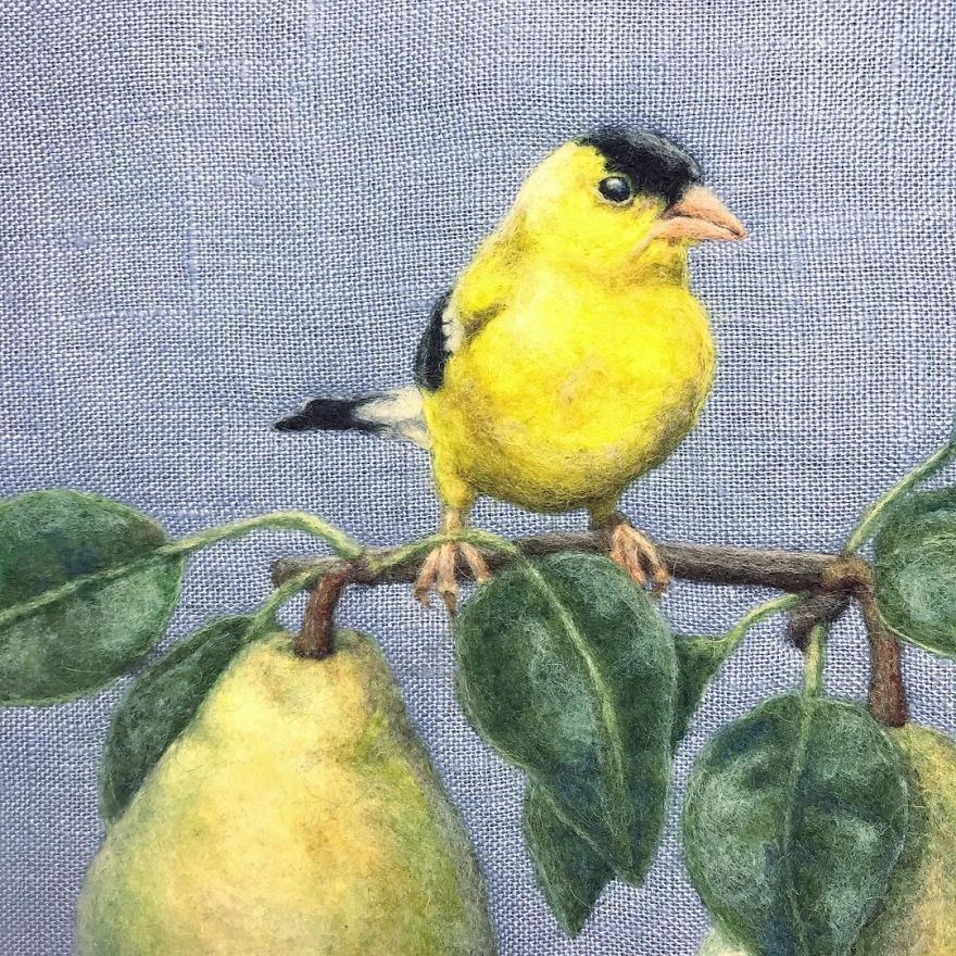 Artist Uses Needle And Wool To “Paint” Realistic Portraits Of Animals Artist Uses Needle And Wool To “Paint” Realistic Portraits Of Animals