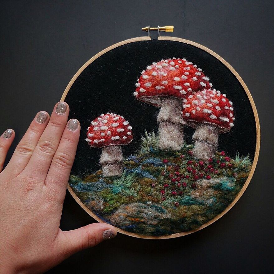 Artist Uses Needle And Wool To “Paint” Realistic Portraits Of Animals Artist Uses Needle And Wool To “Paint” Realistic Portraits Of Animals