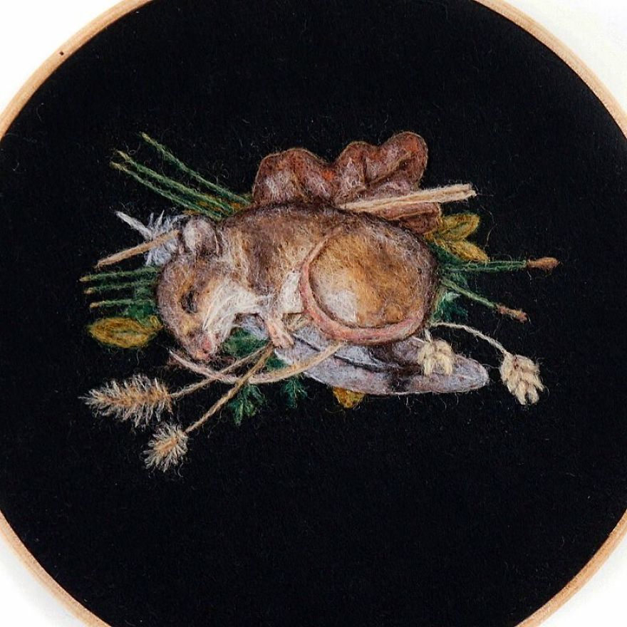 Artist Uses Needle And Wool To “Paint” Realistic Portraits Of Animals Artist Uses Needle And Wool To “Paint” Realistic Portraits Of Animals
