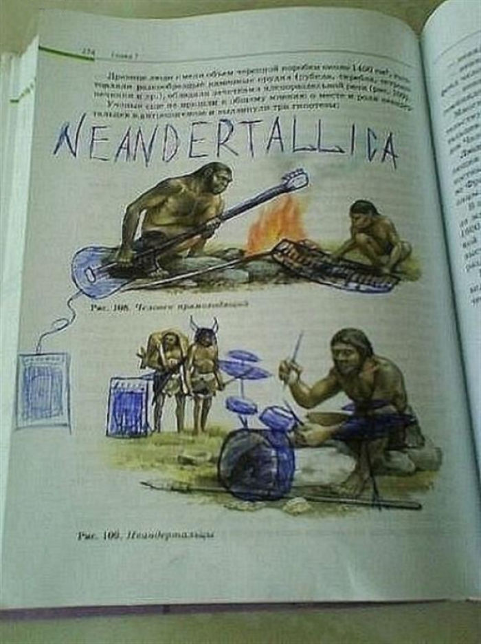 86 Examples Of Genius Textbook Vandalism By Bored Students That Can Almost Be Forgiven
