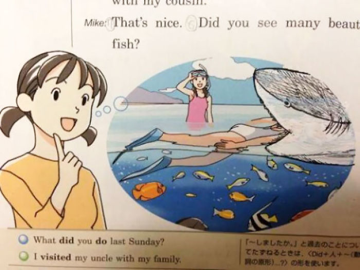 86 Examples Of Genius Textbook Vandalism By Bored Students That Can Almost Be Forgiven