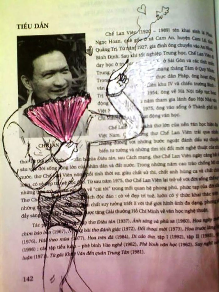 86 Examples Of Genius Textbook Vandalism By Bored Students That Can Almost Be Forgiven