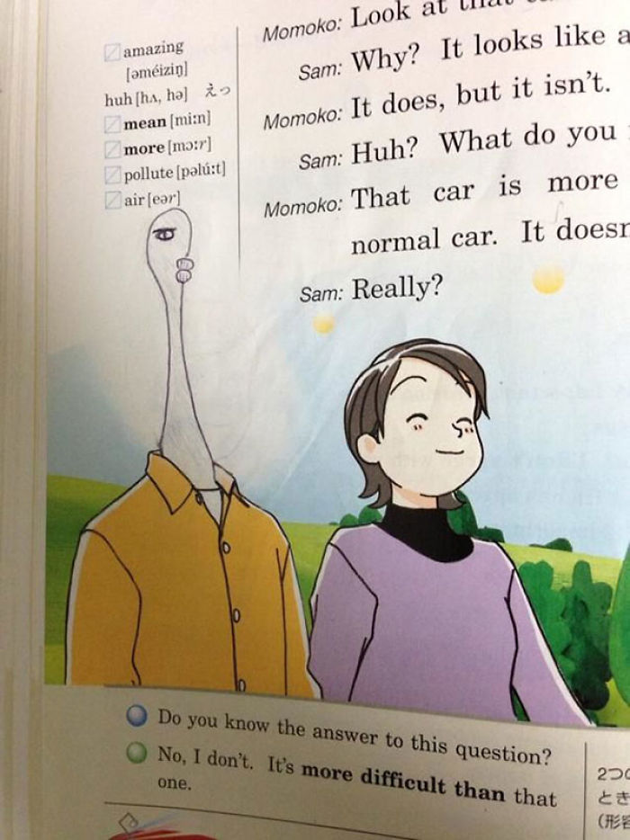 86 Examples Of Genius Textbook Vandalism By Bored Students That Can Almost Be Forgiven