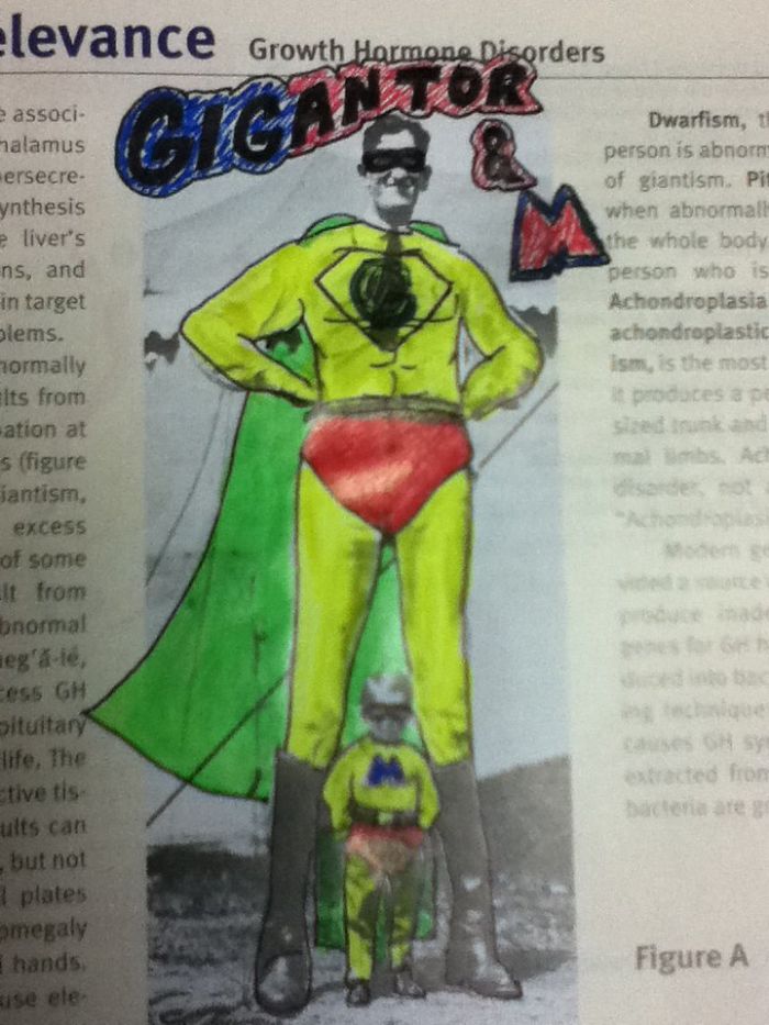 86 Examples Of Genius Textbook Vandalism By Bored Students That Can Almost Be Forgiven