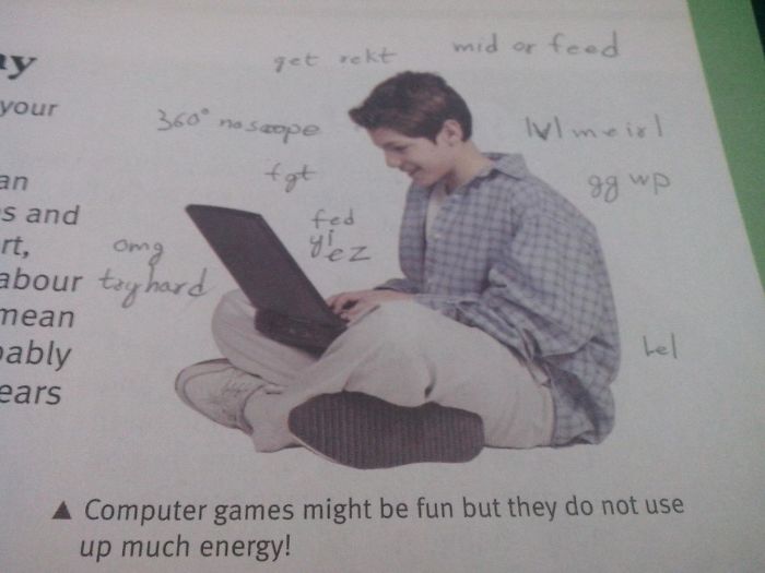 86 Examples Of Genius Textbook Vandalism By Bored Students That Can Almost Be Forgiven