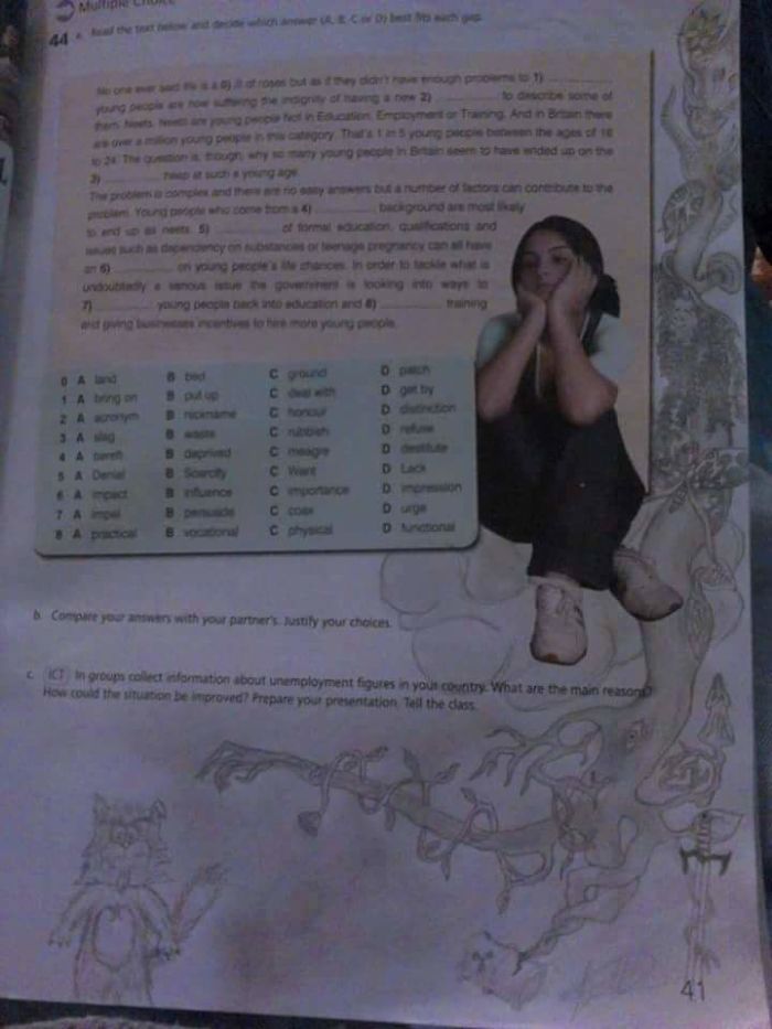 86 Examples Of Genius Textbook Vandalism By Bored Students That Can Almost Be Forgiven