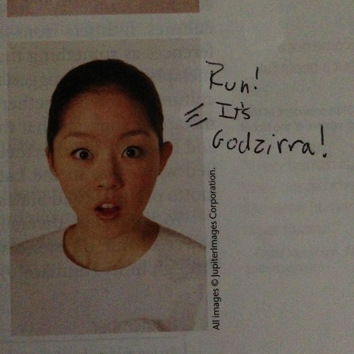 86 Examples Of Genius Textbook Vandalism By Bored Students That Can Almost Be Forgiven