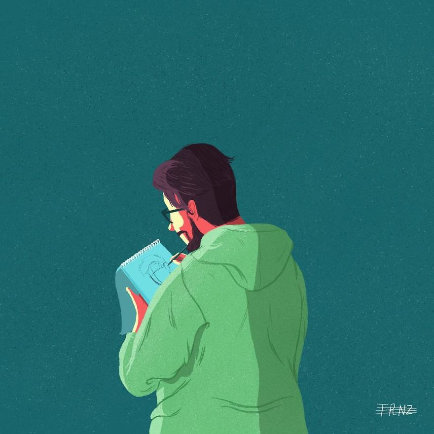 For 100 Days, I Illustrated People In Exchange For Their Secrets