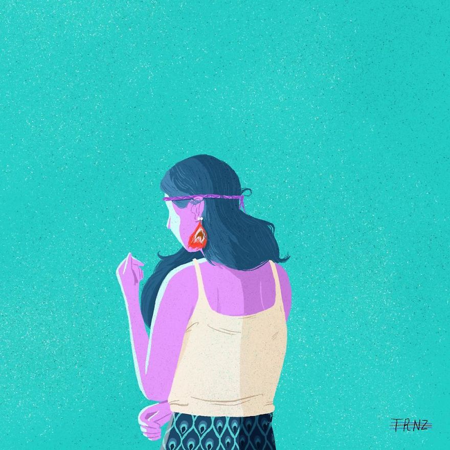 For 100 Days, I Illustrated People In Exchange For Their Secrets For 100 Days, I Illustrated People In Exchange For Their Secrets