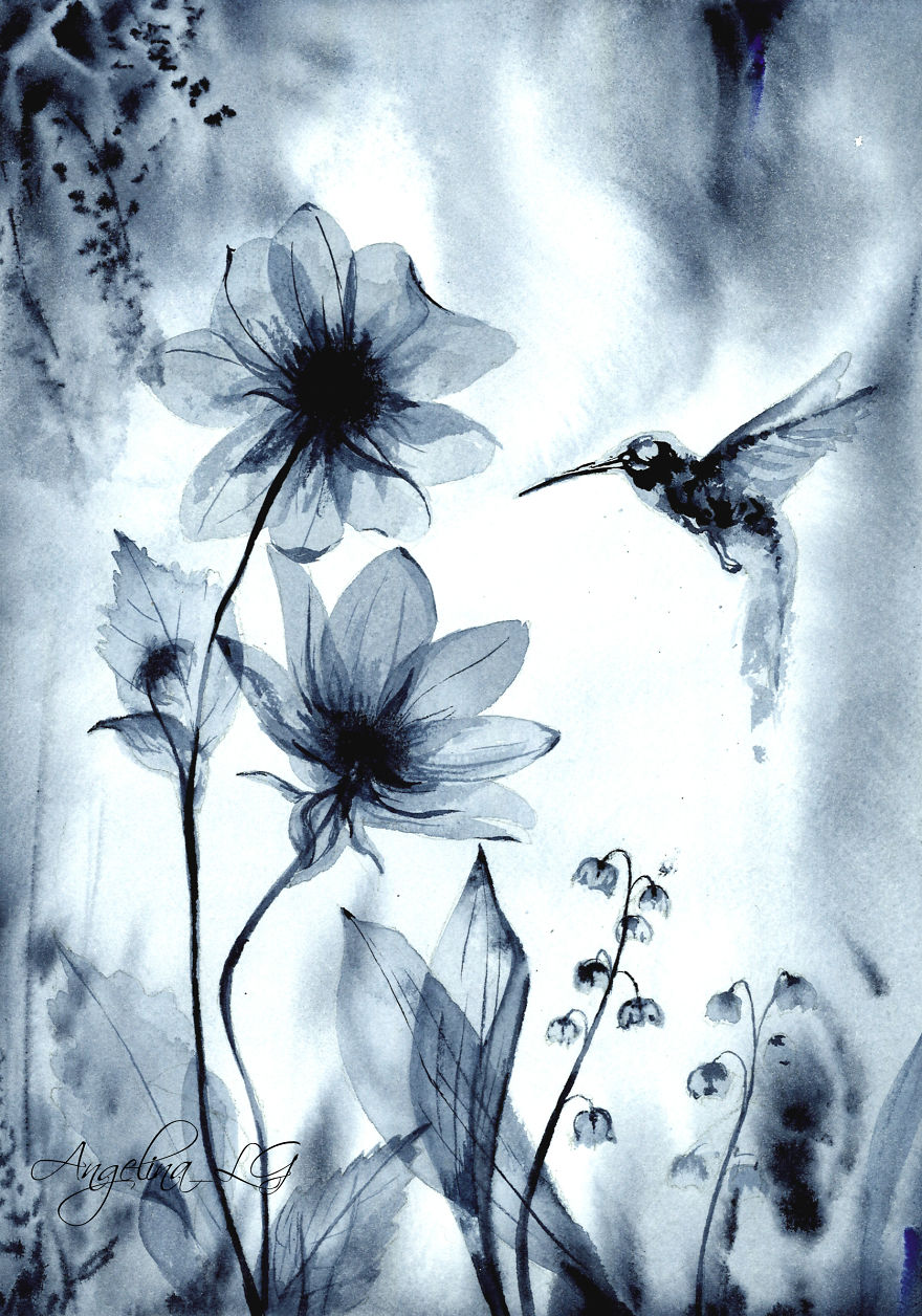 Radiography In My Watercolor Paintings