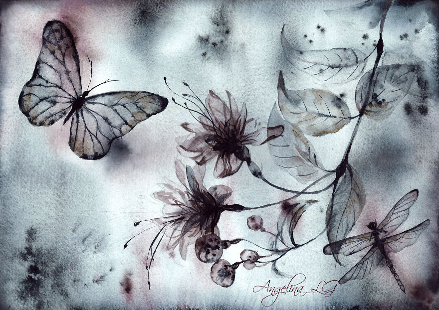 Radiography In My Watercolor Paintings