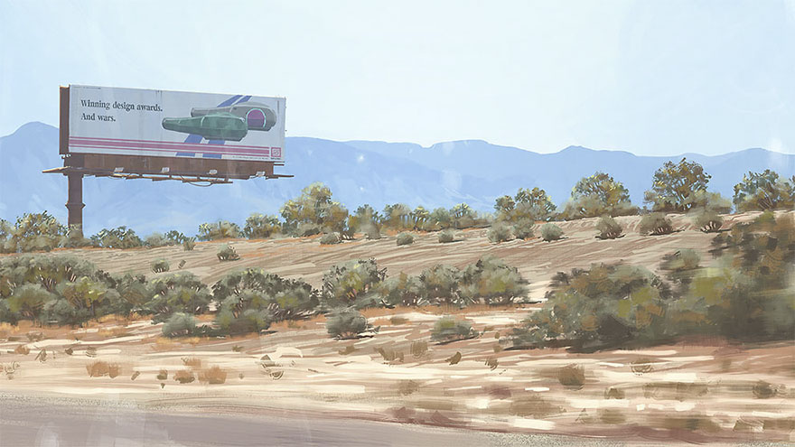 Girl And Her Robot Travel Through Wastelands In Alternate 90s USA In Chilling Illustrations Girl And Her Robot Travel Through Wastelands In Alternate 90s USA In Chilling Illustrations