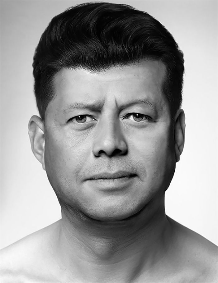 The Impressive Portraits Of Celebrities Made From Pieces Of The Face Of Ordinary People The Impressive Portraits Of Celebrities Made From Pieces Of The Face Of Ordinary People