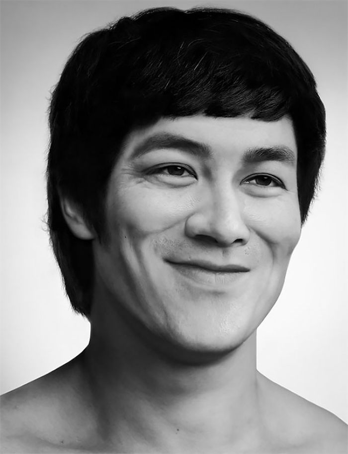 The Impressive Portraits Of Celebrities Made From Pieces Of The Face Of Ordinary People The Impressive Portraits Of Celebrities Made From Pieces Of The Face Of Ordinary People