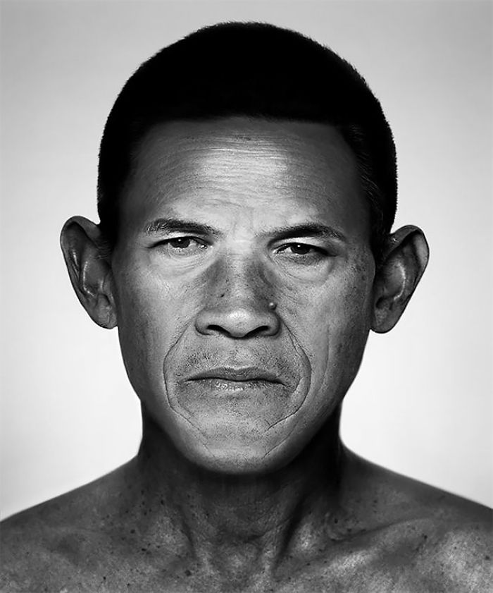 The Impressive Portraits Of Celebrities Made From Pieces Of The Face Of Ordinary People The Impressive Portraits Of Celebrities Made From Pieces Of The Face Of Ordinary People