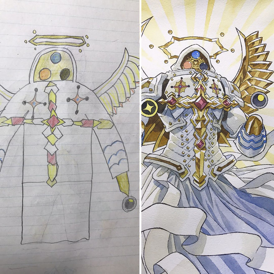 Dad Turns His Sons’ Doodles Into Anime Characters, And The Result Is Amazing (Part III) Dad Turns His Sons’ Doodles Into Anime Characters, And The Result Is Amazing (Part III)