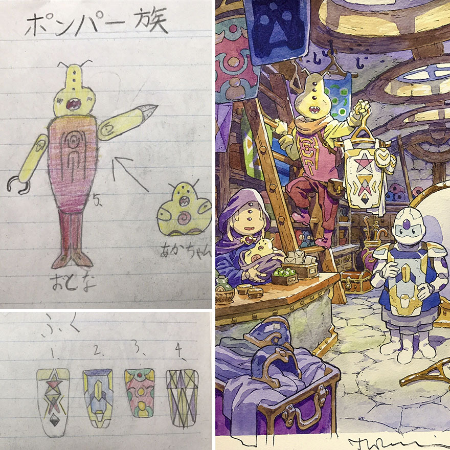Dad Turns His Sons’ Doodles Into Anime Characters, And The Result Is Amazing (Part III) Dad Turns His Sons’ Doodles Into Anime Characters, And The Result Is Amazing (Part III)