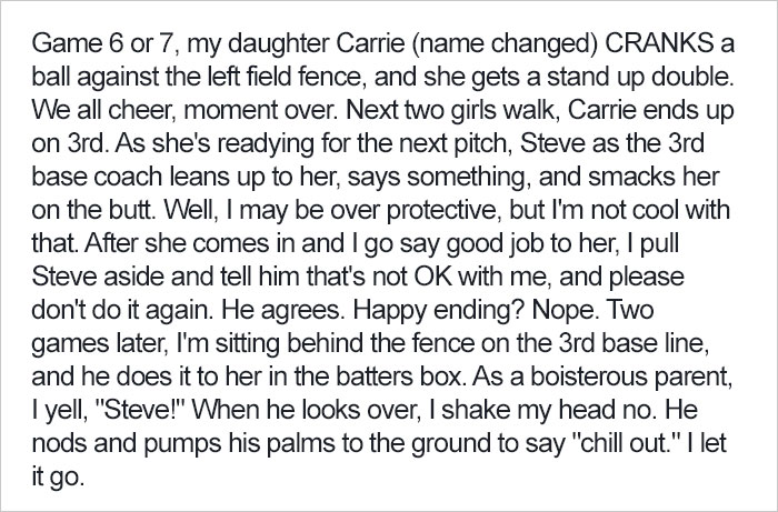 Dad Gets Brilliant Revenge After Coach Gives His Daughter “Good Job” Slap On The Butt Dad Gets Brilliant Revenge After Coach Gives His Daughter “Good Job” Slap On The Butt