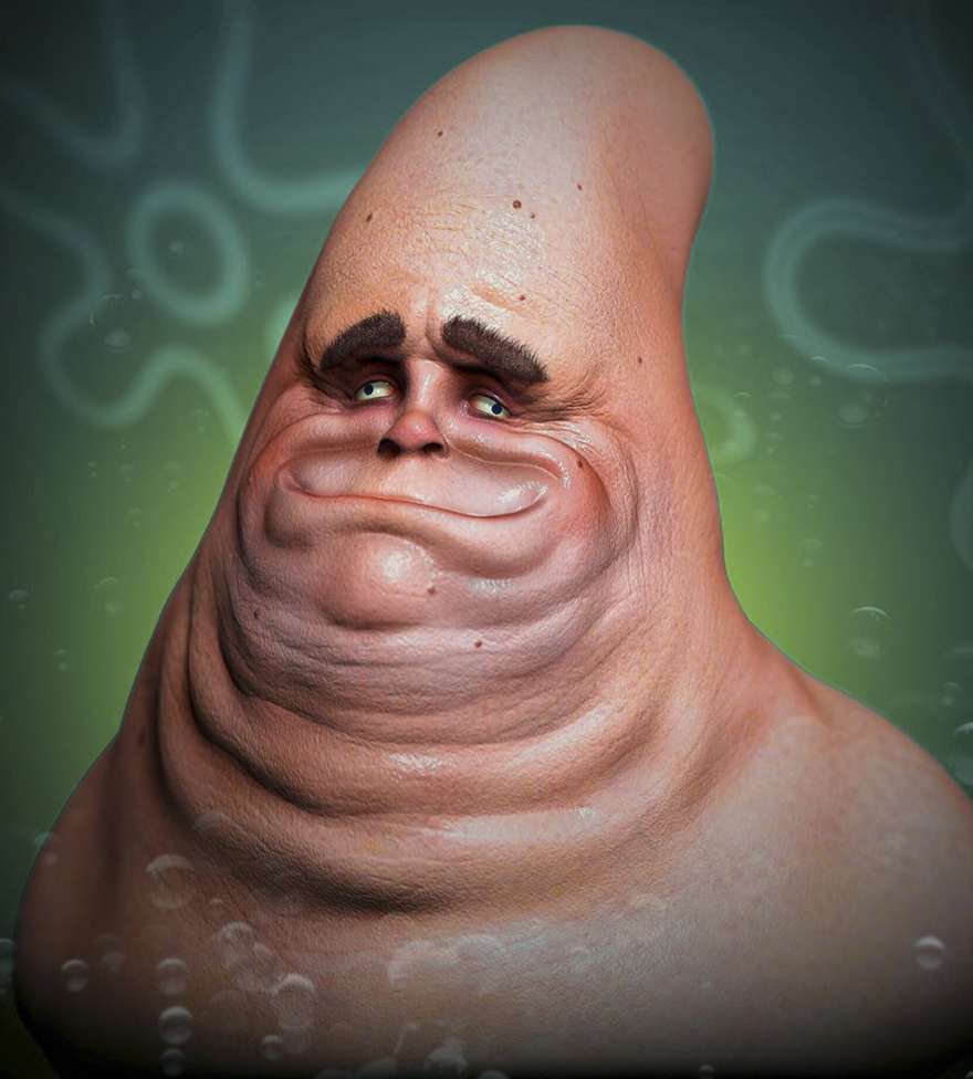 This Artist Shows How Pop Culture Icons Would Look In Real Life, And It Will Give You Nightmares