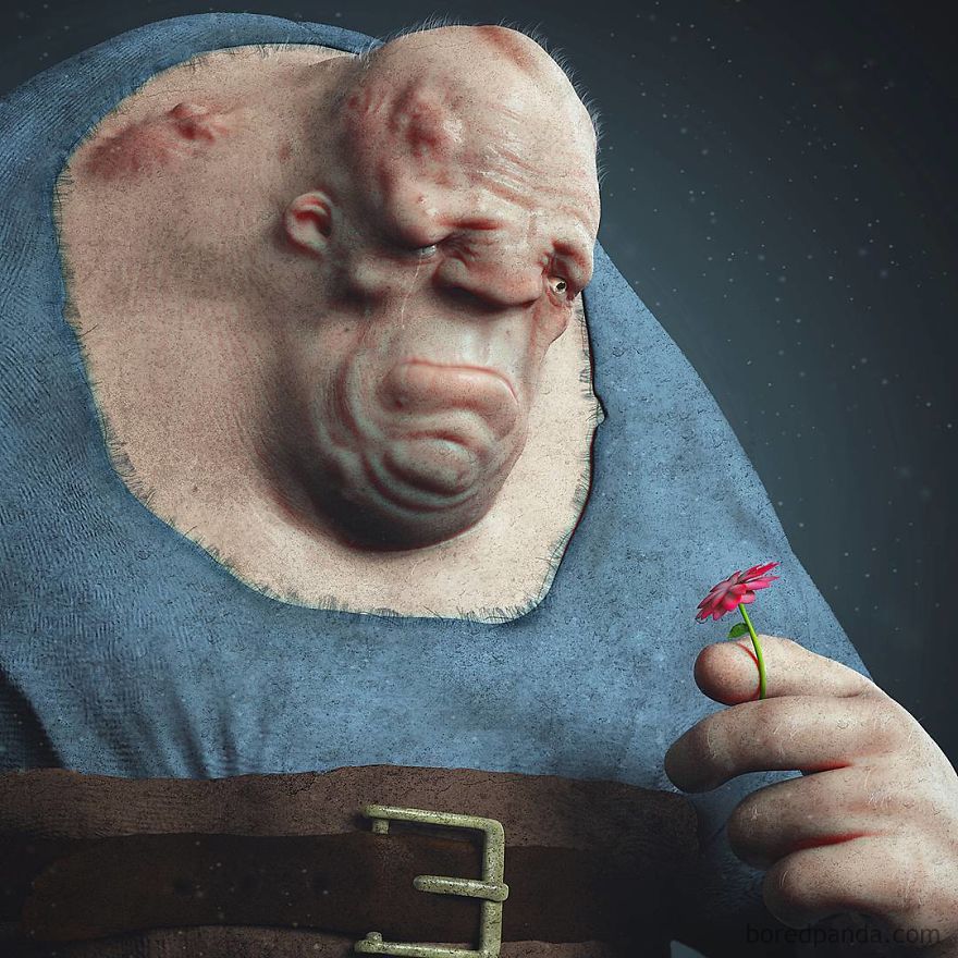 This Artist Shows How Pop Culture Icons Would Look In Real Life, And It Will Give You Nightmares