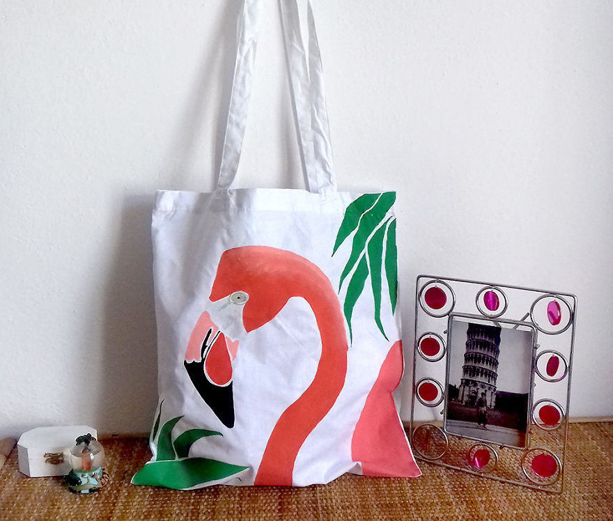 I Paint Animals On Tote Bags Because I Love It! I Paint Animals On Tote Bags Because I Love It!