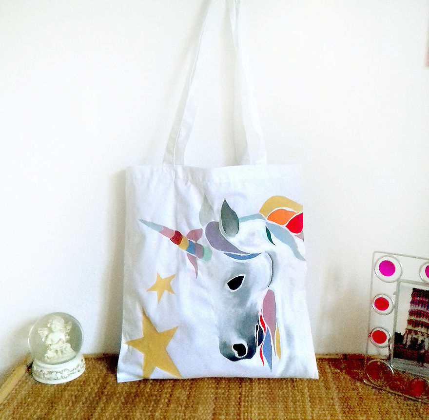 I Paint Animals On Tote Bags Because I Love It! I Paint Animals On Tote Bags Because I Love It!