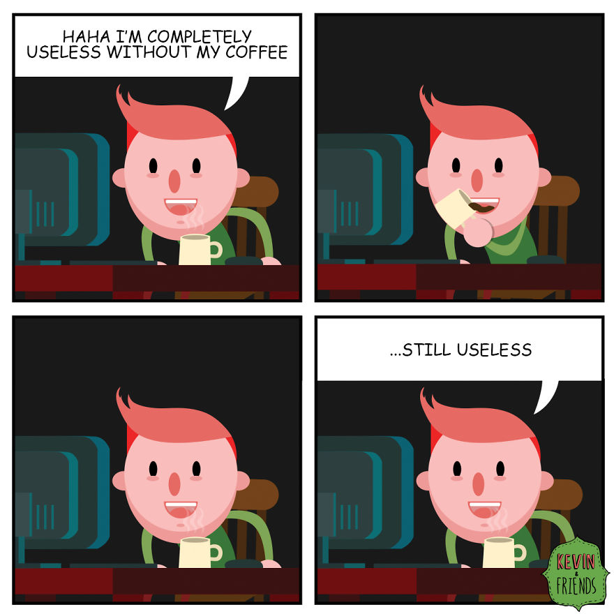 I Created Dark Comics About A Horrible Optimist Kevin (12 New Pics) I Created Dark Comics About A Horrible Optimist Kevin (12 New Pics)