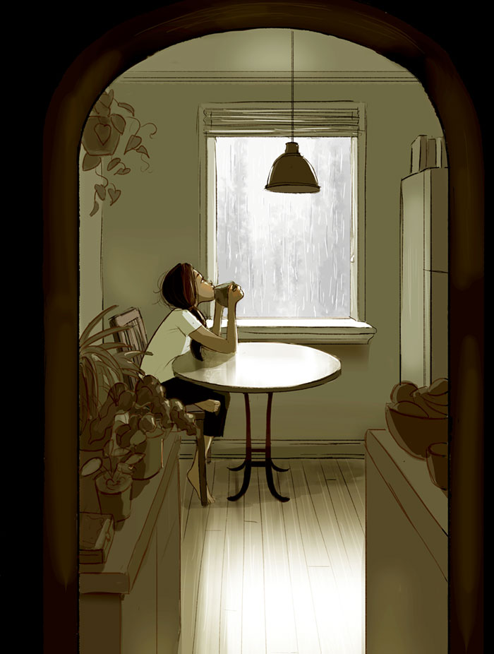 Illustrator Perfectly Captures The Happiness Of Living Alone In 37 Illustrations
