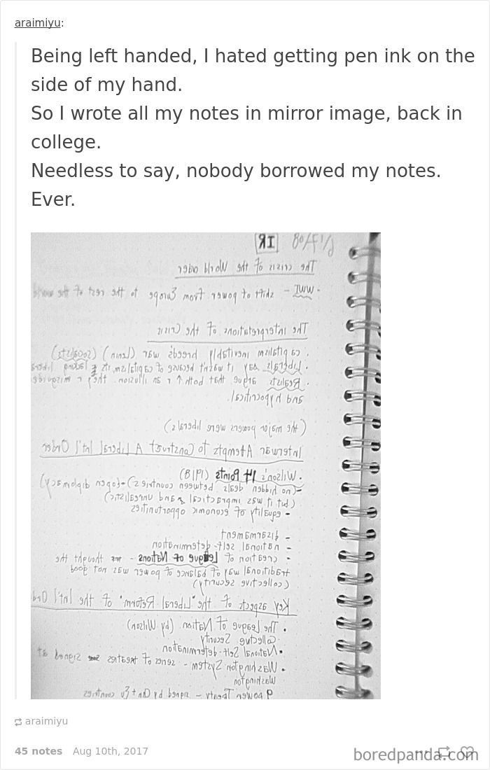 40 Pics That Reveal The Horrors Of Being Left-Handed 40 Pics That Reveal The Horrors Of Being Left-Handed