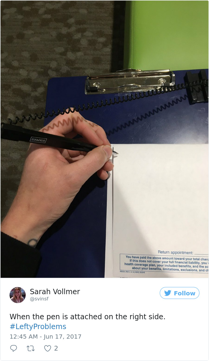 40 Pics That Reveal The Horrors Of Being Left-Handed 40 Pics That Reveal The Horrors Of Being Left-Handed
