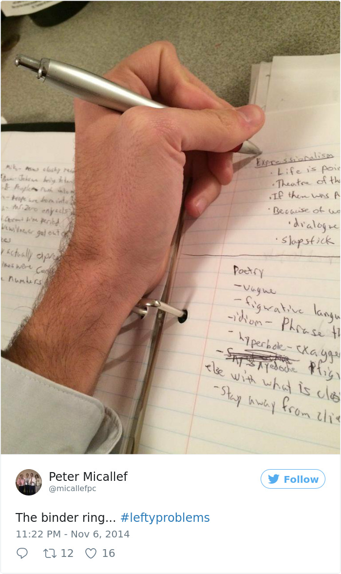 40 Pics That Reveal The Horrors Of Being Left-Handed 40 Pics That Reveal The Horrors Of Being Left-Handed