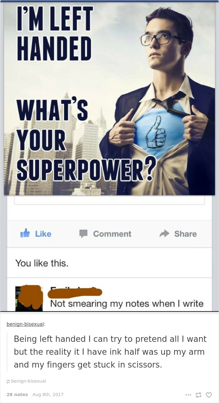 40 Pics That Reveal The Horrors Of Being Left-Handed 40 Pics That Reveal The Horrors Of Being Left-Handed