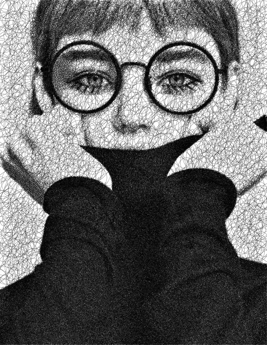 I Wrote An Algorithm That Scribbles Drawings Using A Single Line I Wrote An Algorithm That Scribbles Drawings Using A Single Line