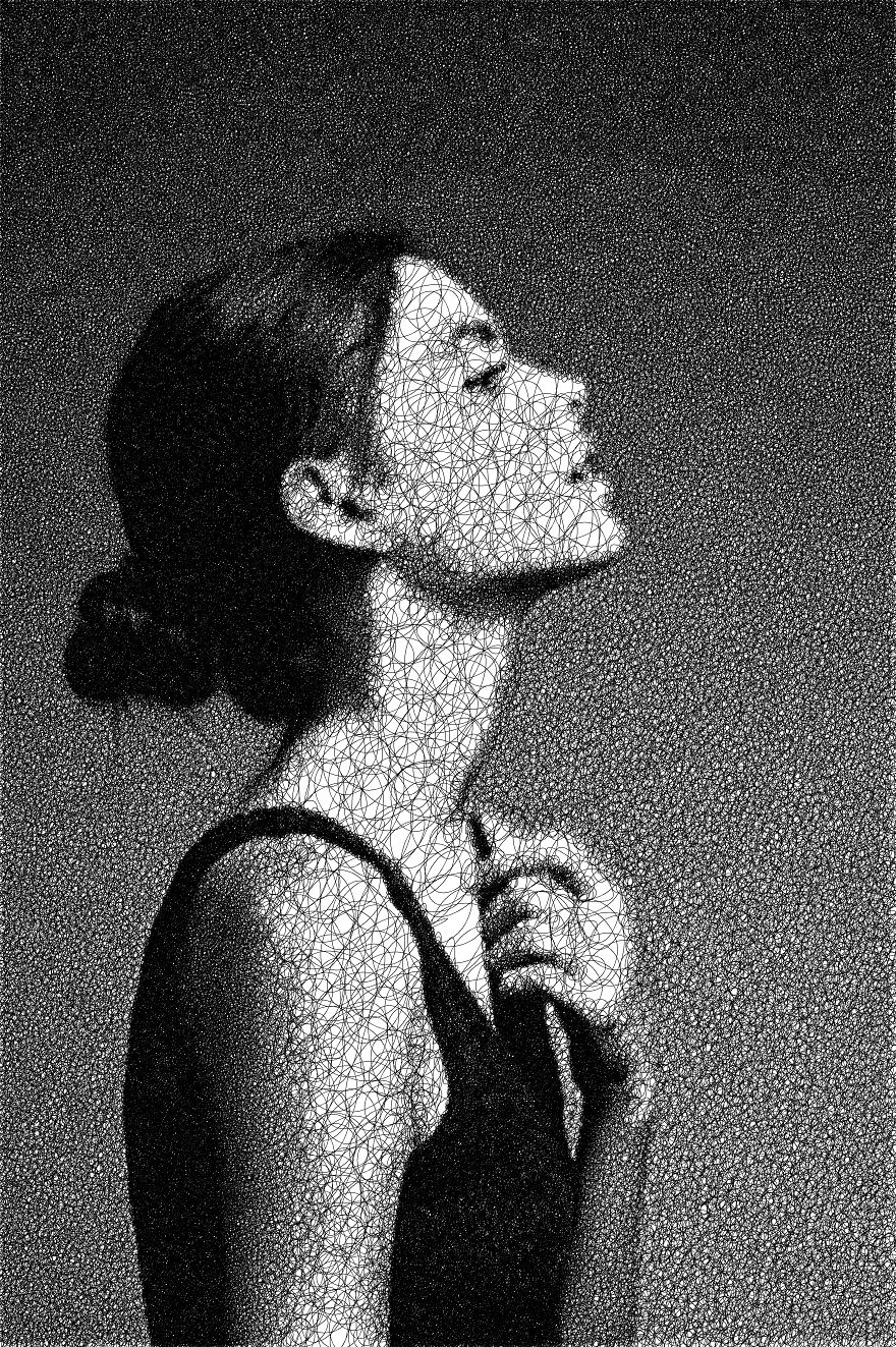 I Wrote An Algorithm That Scribbles Drawings Using A Single Line I Wrote An Algorithm That Scribbles Drawings Using A Single Line