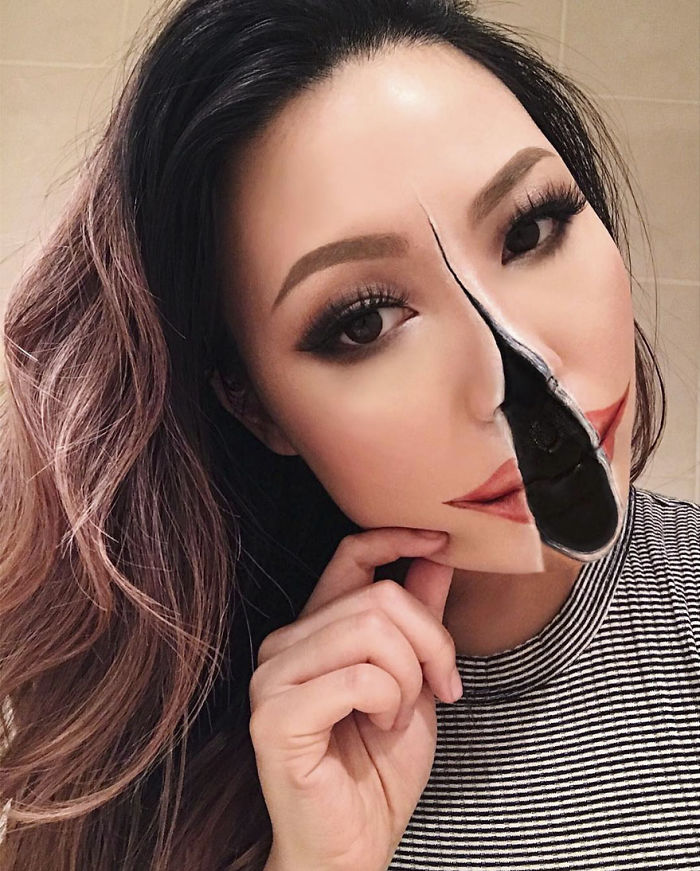 Woman Gives Up Teaching To Create Optical Illusions With Makeup, And It&#8217;s Messing With Our Minds
