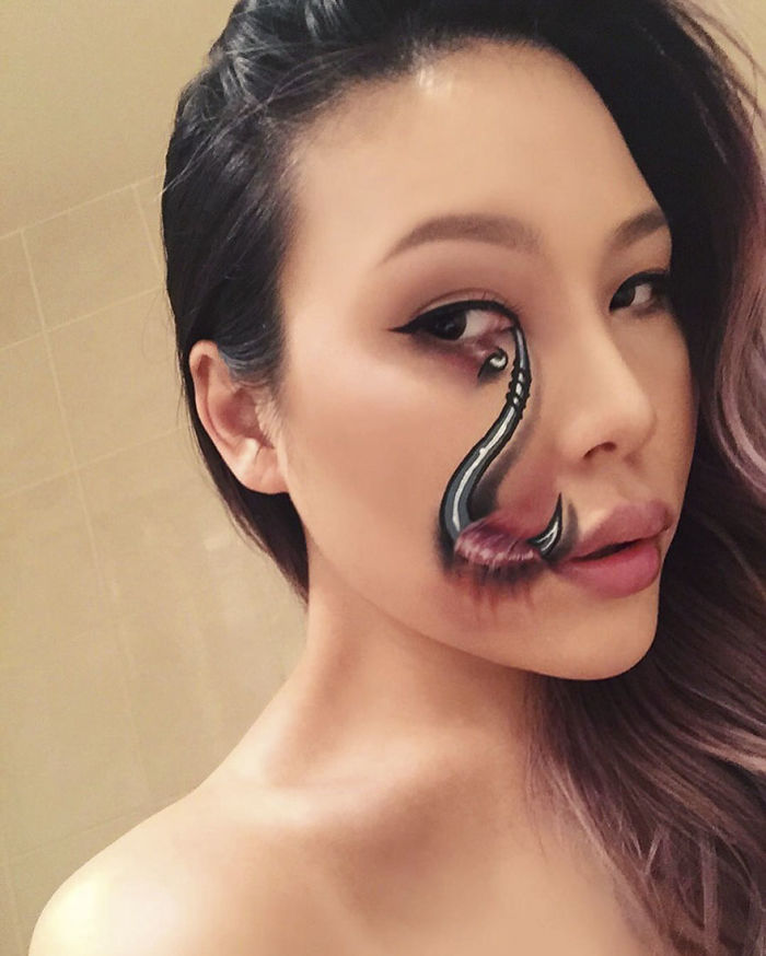 Woman Gives Up Teaching To Create Optical Illusions With Makeup, And It&#8217;s Messing With Our Minds