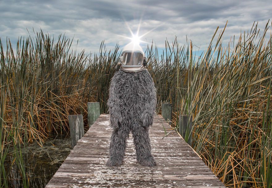 I Created Space-Age Bigfoot Costume For Summer Road Trip Project I Created Space-Age Bigfoot Costume For Summer Road Trip Project