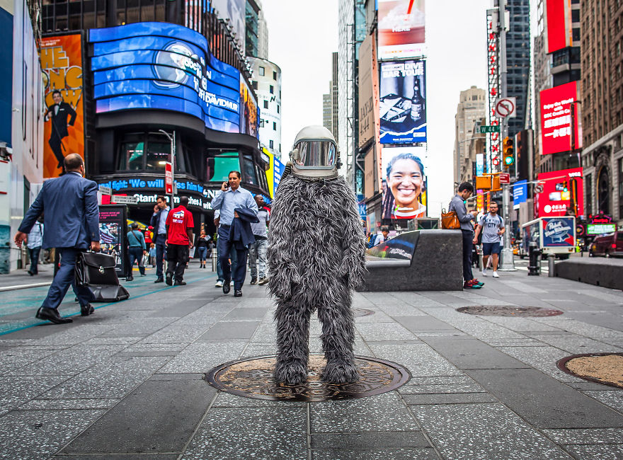 I Created Space-Age Bigfoot Costume For Summer Road Trip Project I Created Space-Age Bigfoot Costume For Summer Road Trip Project