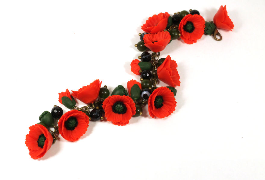 I Create Beautiful Bright Jewelry With Polymer Clay Flowers I Create Beautiful Bright Jewelry With Polymer Clay Flowers